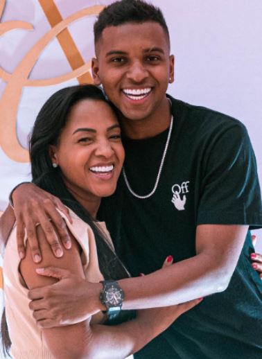 Denise Goes and Rodrygo look more like siblings than a mother and a son